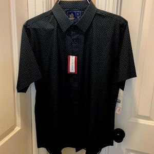 Men’s NWT Rugby Ralph Lauren short sleeve button down performance shirt in XL.